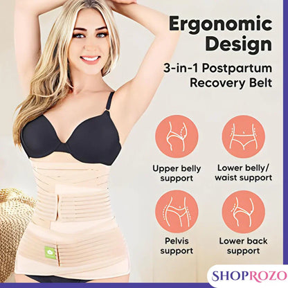 3 in 1 After Pregnancy & C Section Recovery Belly Support Body Shaper ( Recovery Belt )