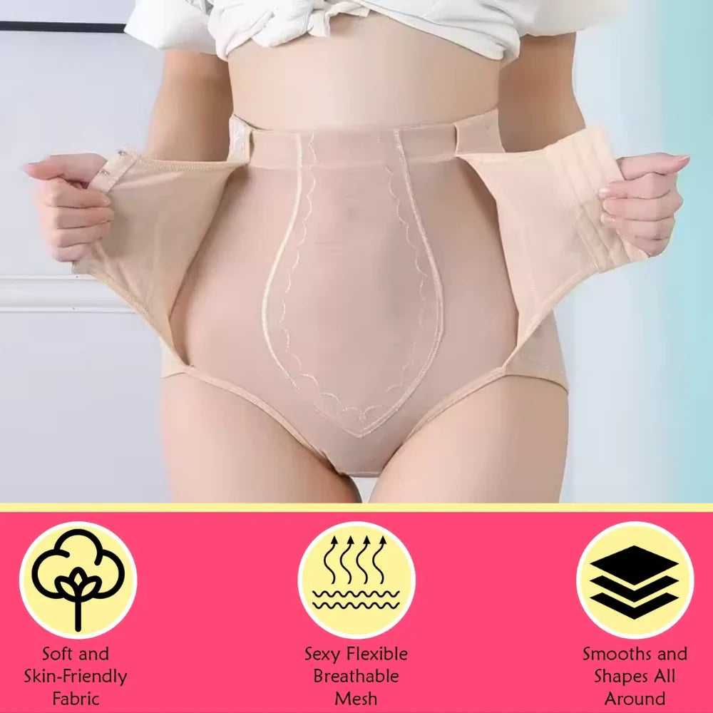 Women Body Shaper Slim Waist Trainer with Hooks Tummy Control Panties Butt Lifter Shapewear Belt Slimming Underwear Panty