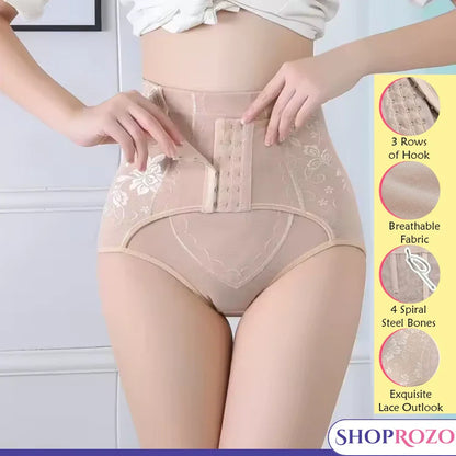 Women Body Shaper Slim Waist Trainer with Hooks Tummy Control Panties Butt Lifter Shapewear Belt Slimming Underwear Panty