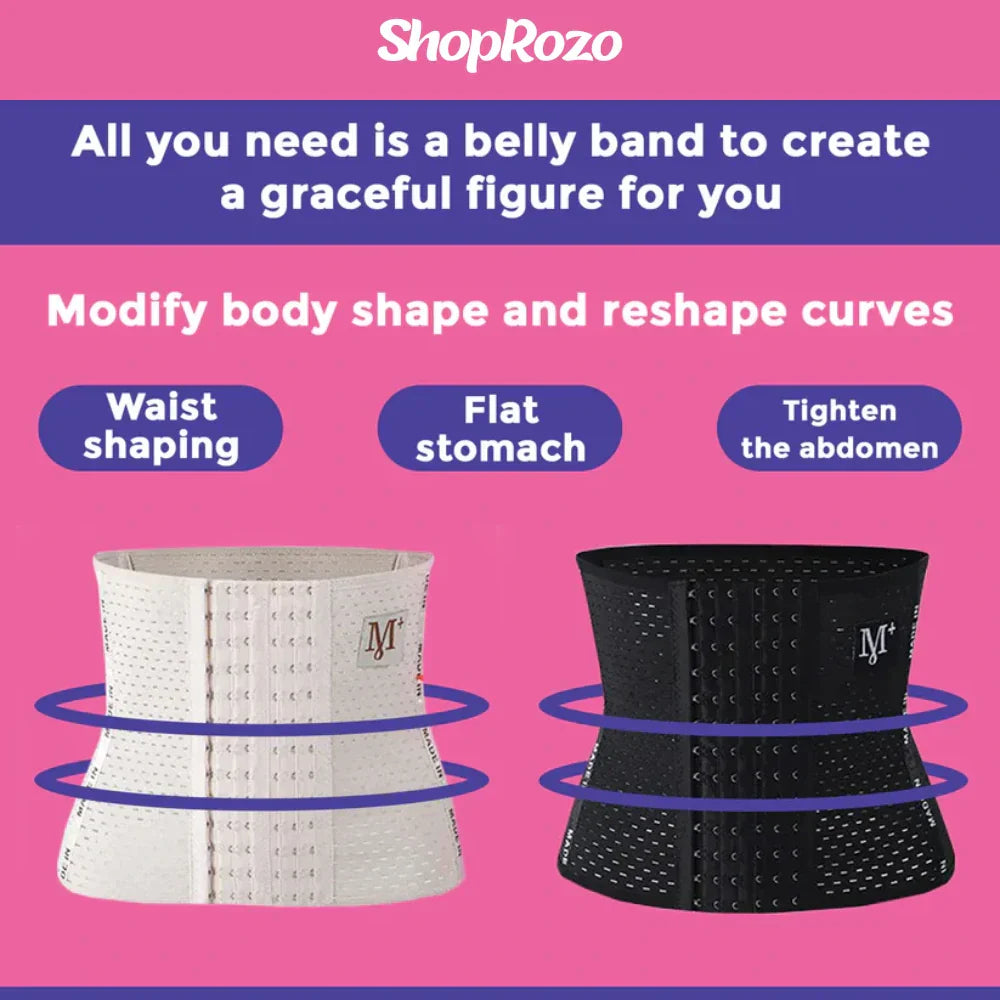 Shaping Belt for Ladies M+ Letter Pattern Six-breasted Body